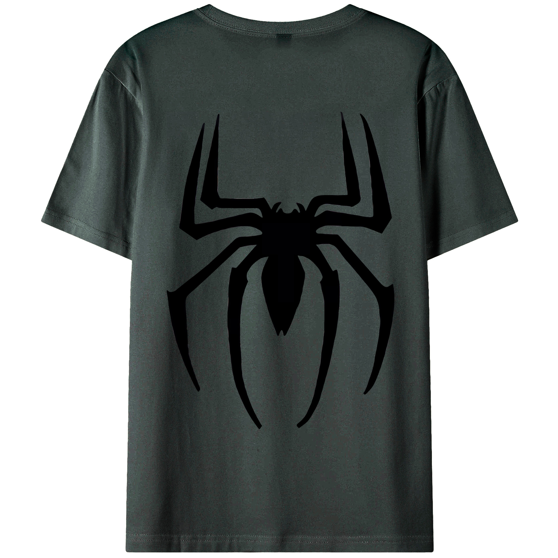 （画像用） Spider Man スパイダーマン 綿100％ メンズ半袖Tシャツ（バックプリント） 通気性